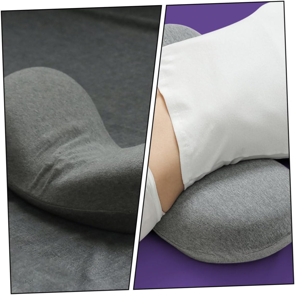 Alipis Sleeping Lumbar Support Pillow Practical Lumbar Cushion Pillow for Bed Flat Waist