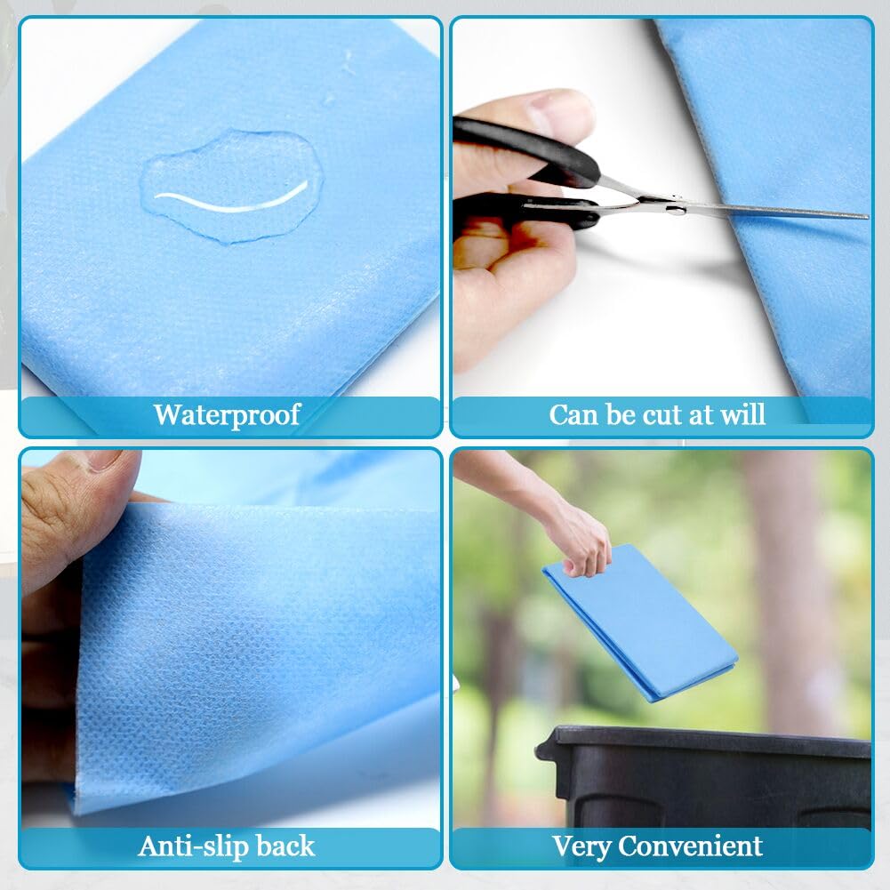 Abnaok 30 Pack Disposable Toilet Mats for a Hygienic & Stress-Free Everyday Home Bathroom Experience,Toilet Floor Protector from Urine,Disposable Toilet Floor Mat for Urine