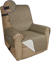 Vista 48 de PureFit Funda de Sofá Reversible Resistente al Agua para Sofá de Dos Plazas, Funda de Muebles Lavable a Máquina con Espuma Antideslizante y Correa