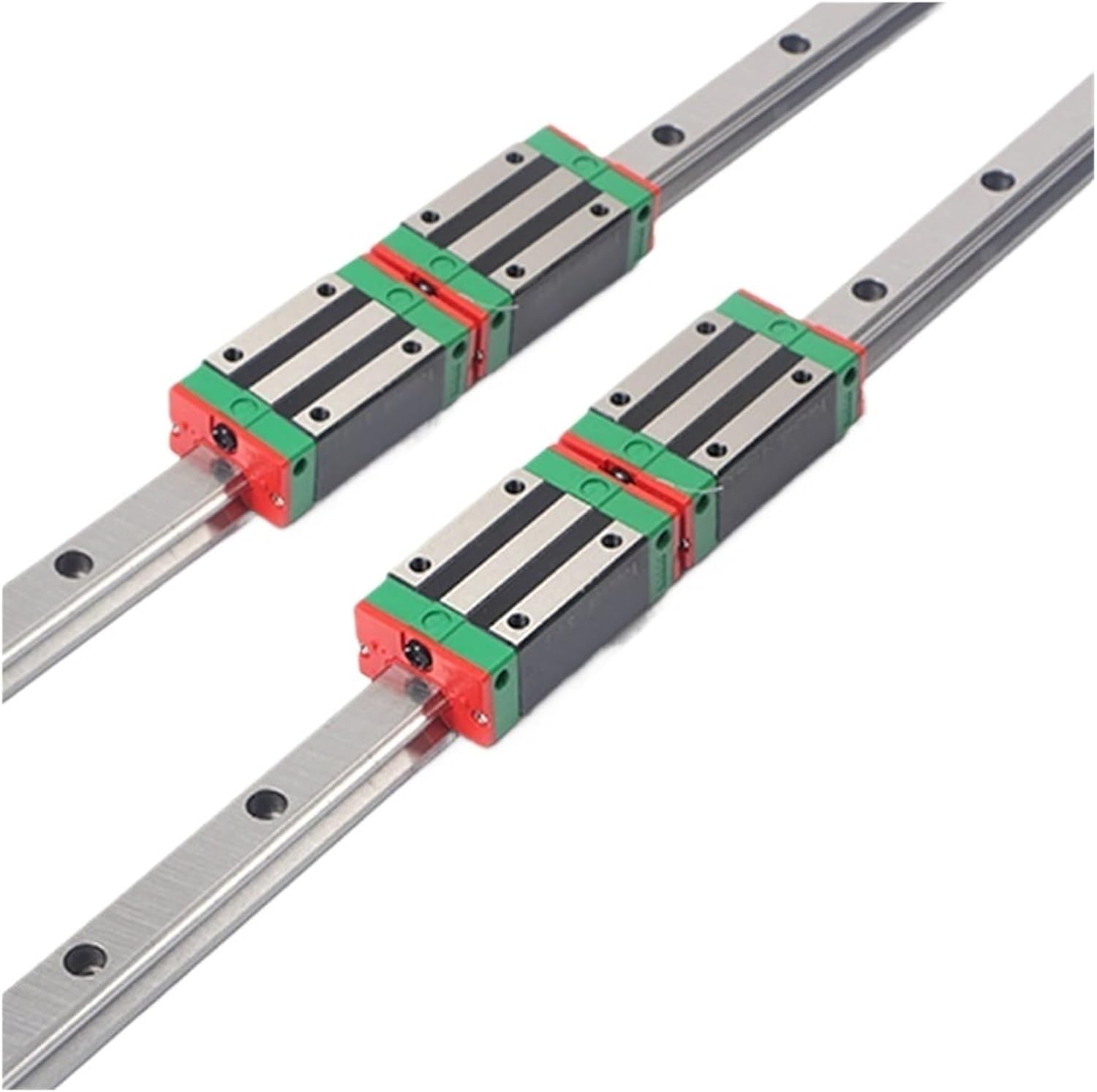 Sliding Rail Linear Bearing Slider Block 2pcs Linear Guide Rail HGR20 200MM-350MM + 4pcs HGH20CA Linear Narrow Blocks Parts(350MM)