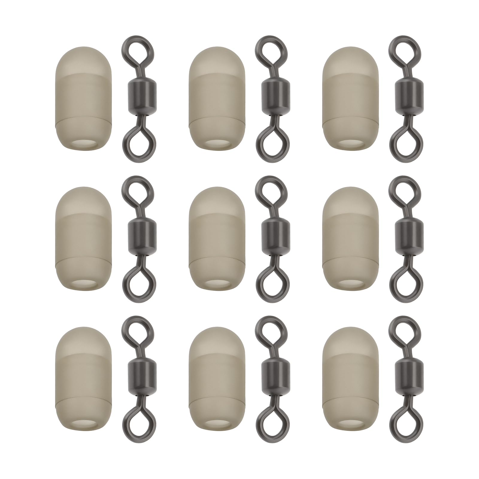 Briny River 20Pcs Medium Size Swivel Stop Anti Entanglement Beads Suitable for Maximum 0.3mm Line