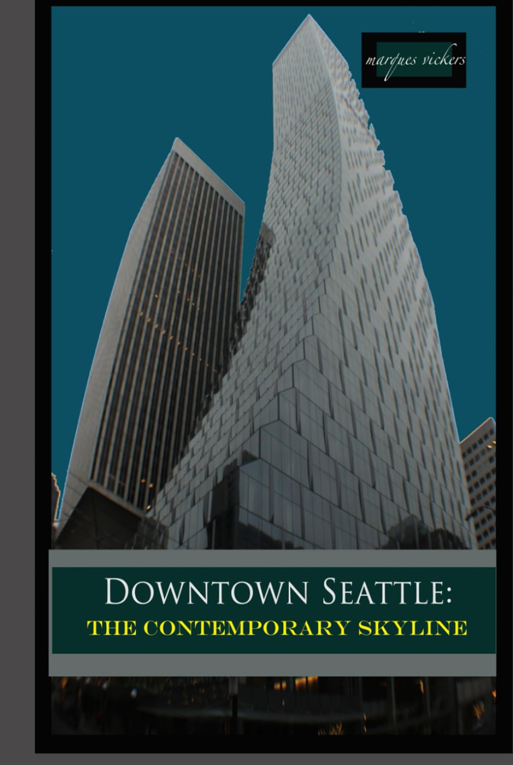 Downtown Seattle skyline contemporain tableau decoratif de la ville