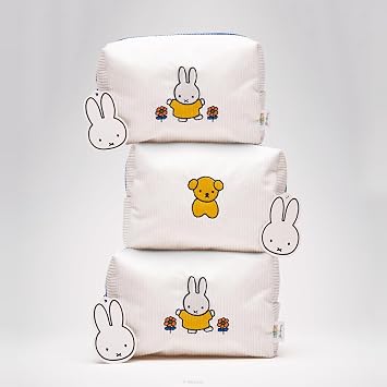 The Creme Shop Miffy Perfect Travel Makeup Bag, Cute Zipper Toiletry Pouch