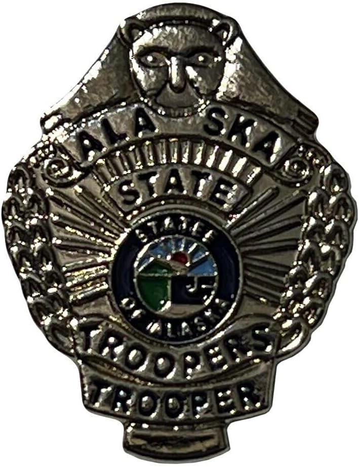Alaska State Trooper Badge Hat Cap Lapel Pin PO-502