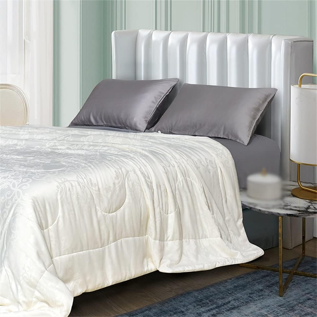 Silk Comforter Silk Duvet Silk Quilt Natural Silk Bedding Cool Blanket for Machine Washable(220 * 240CM)