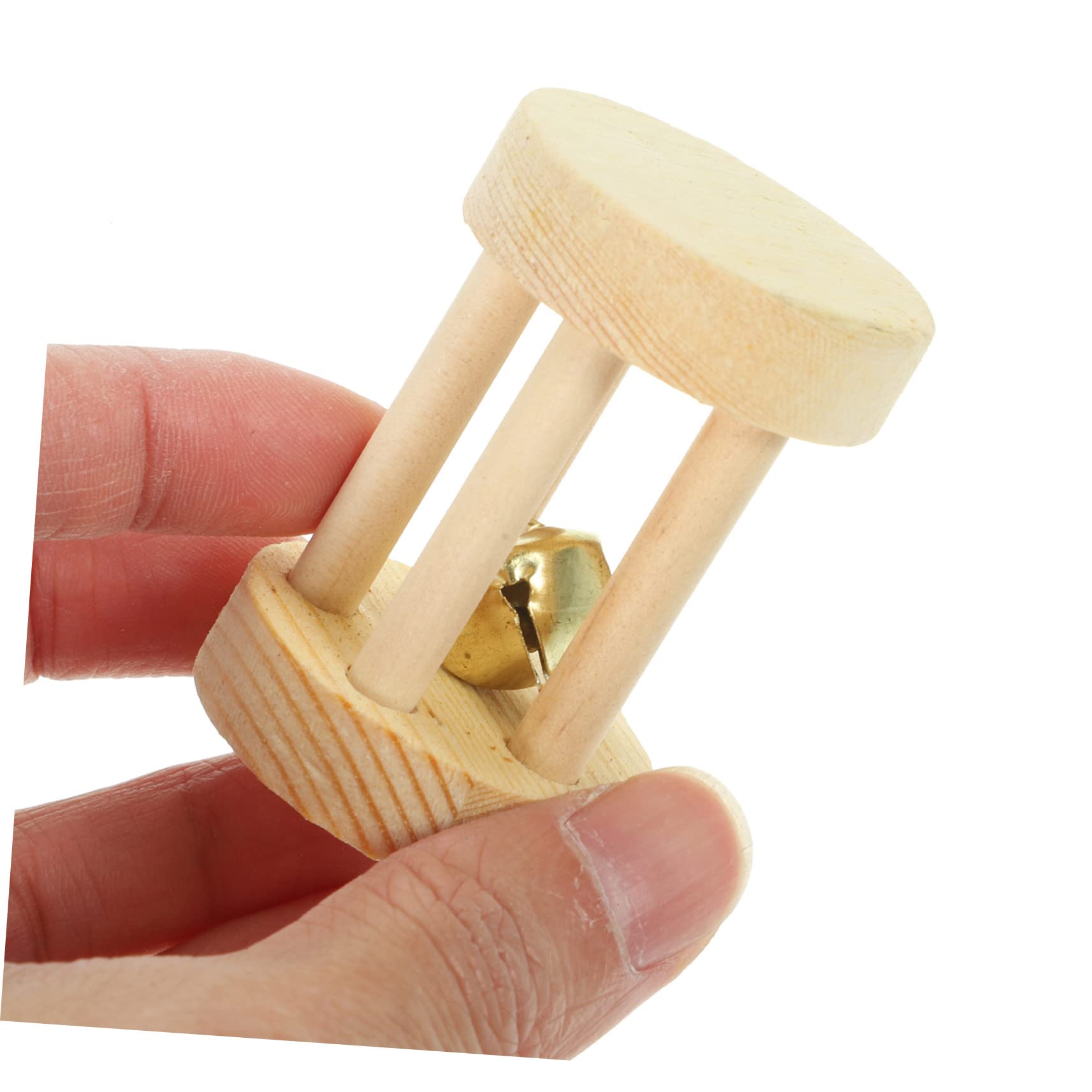 VANZACK Hamster Spielzeug Set mit Beißring aus Holz für Kleine Haustiere Kauspielzeug für Meerschweinchen und Kaninchen