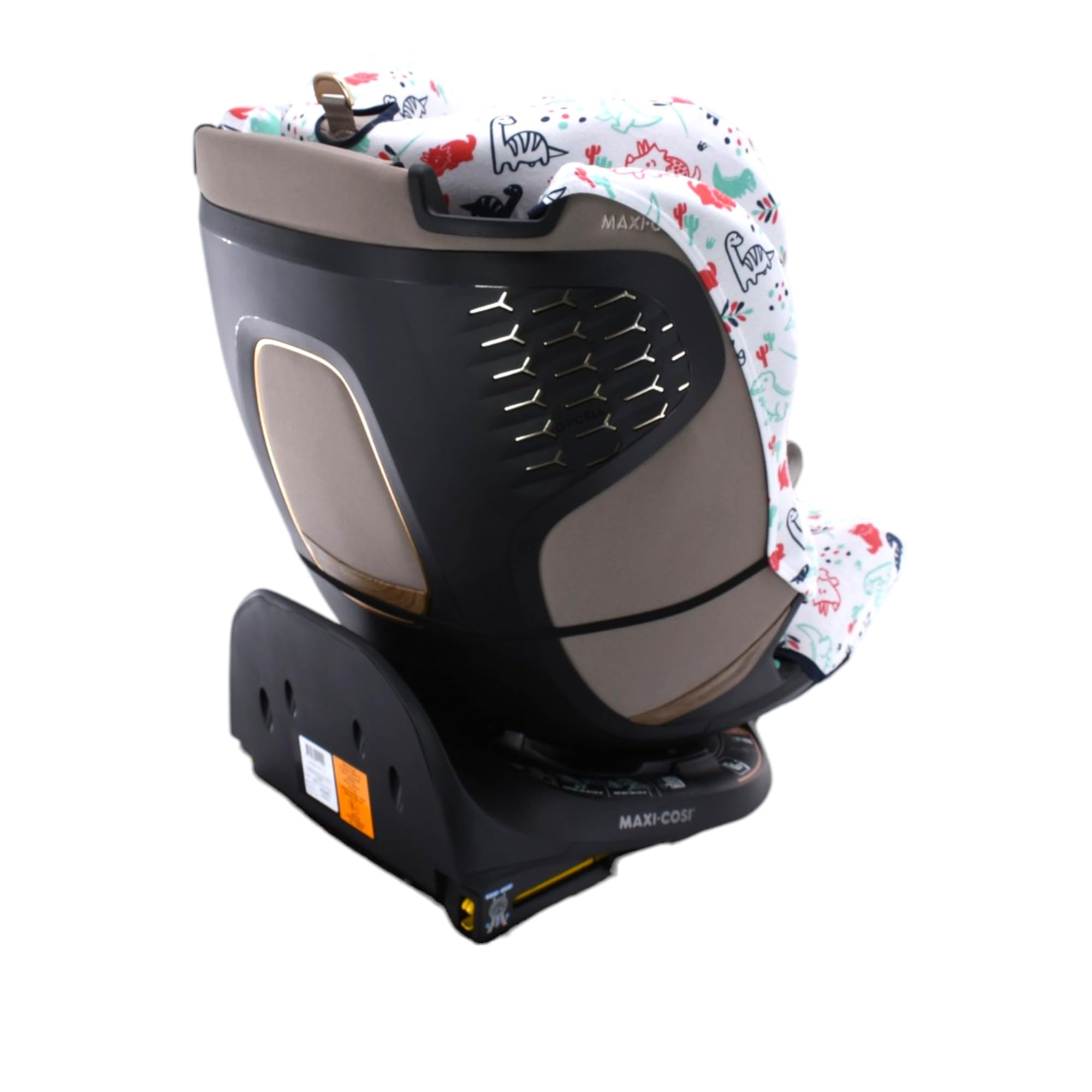 JYOKO Kids Bezug aus Bio-Baumwolle für Maxi-Cosi Emerald 360 Pro | Kompatibel mit Maxi-Cosi Emerald 360 Pro, Bio-Baumwolle, Dino Party, hergestellt in Barcelona.