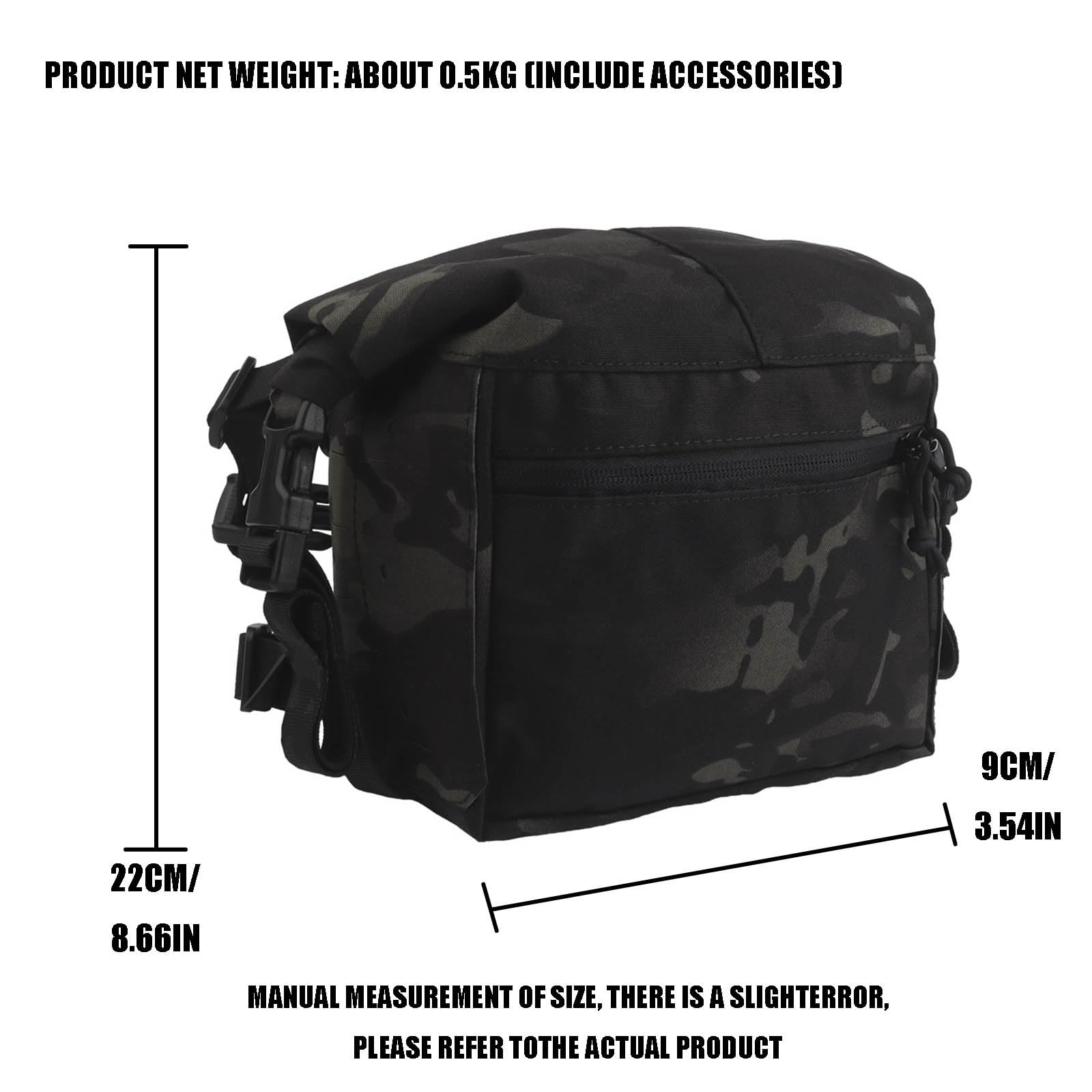 Taktyczna Torba Piersiowa o Dużej Pojemności, Kieszeń Administracyjna MOLLE, Kieszeń Uniwersalna Na Klatkę Piersiową do Kamizelki Placard Split Chest Rig