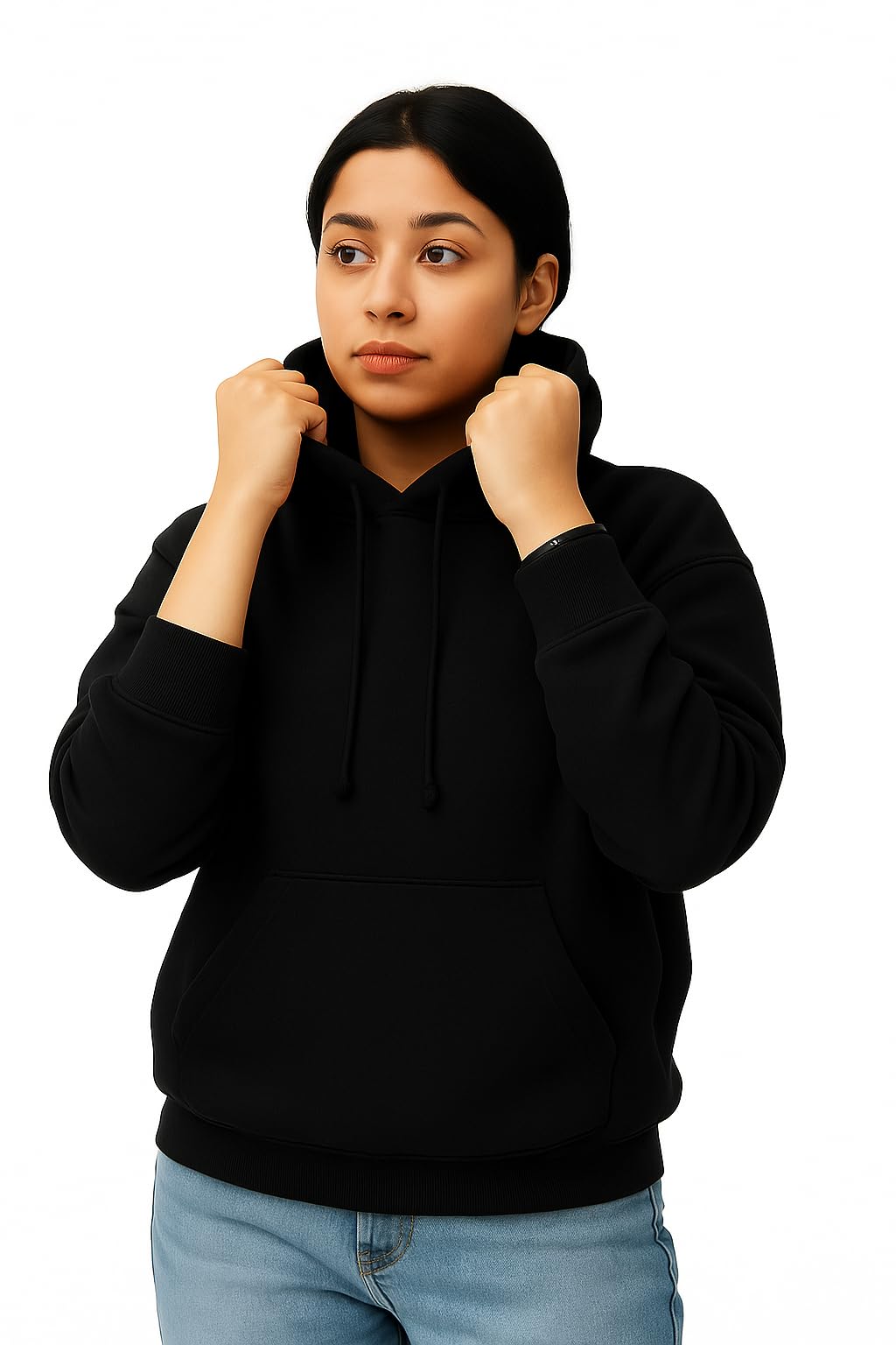 liula corporation Women’s Cotton Fleece Hoodie Pullover | Soft Warm Winter Sweatshirt with Kangaroo Pocket-picture-22