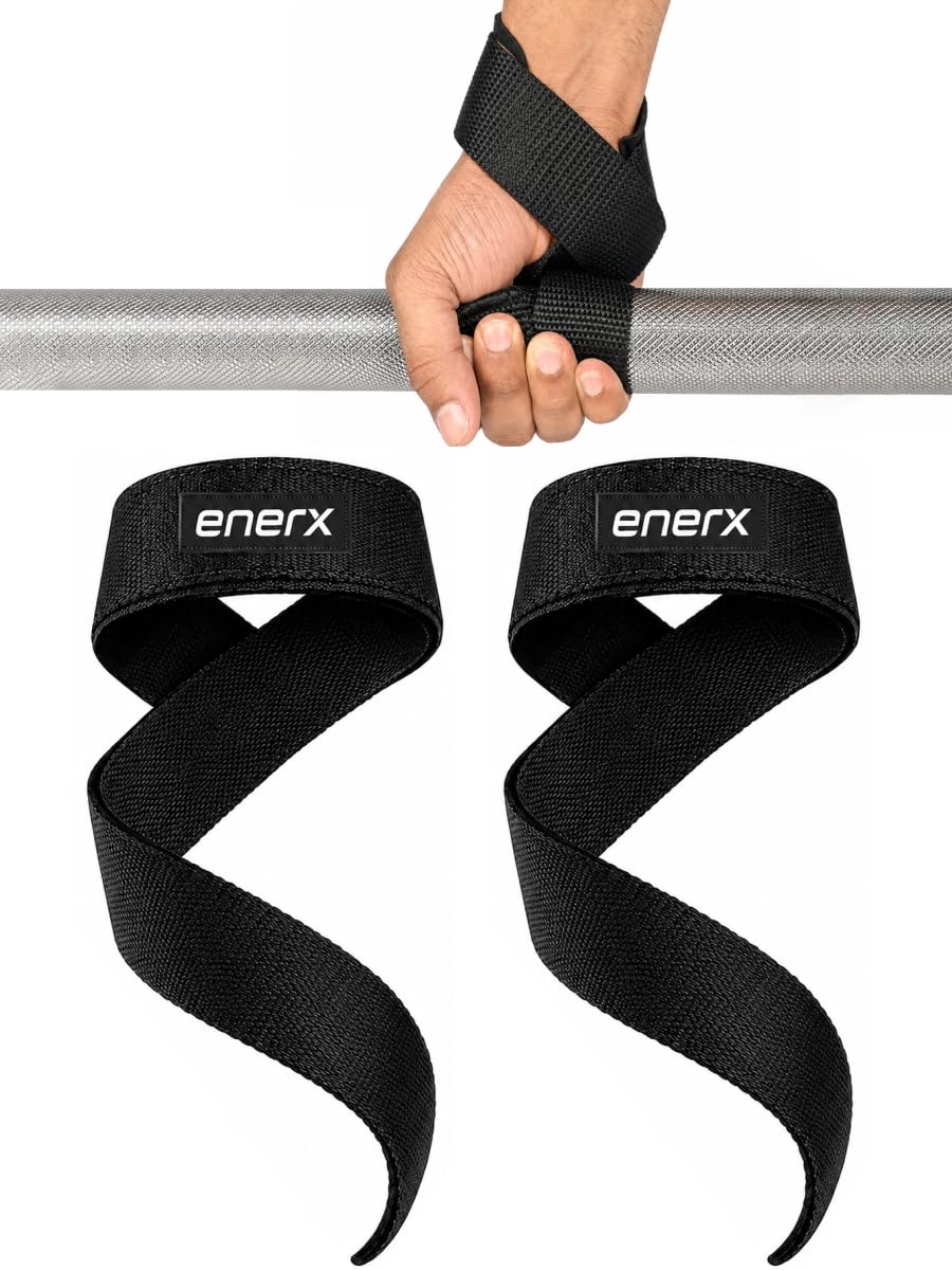 Weight Lifting Straps for Gym – Wrist Support for Powerlifting, Bodybuilding, Heavy Duty Cotton Deadlift Straps for Men & Women, Anti-Slip Hand Grip Enhancer for Rows, Shrugs, Pull Ups (1 Pair)-image-30