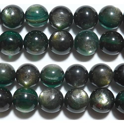 キャッツアイロイヤルグリーンレピドライト 丸玉 10mm A 天然石 天然石ビーズ パワーストーン 1粒売り バラ売り 1玉販売