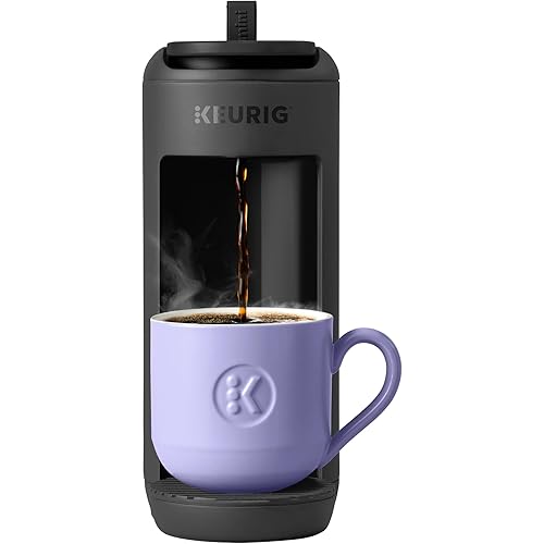 Keurig K-Mini Mate Single Serve K-Cup Pod Coffee Maker, Brews Up to 12 oz Cup, Compact Portable Coffee Machine for Small Spaces, Dorms & Offices, Black