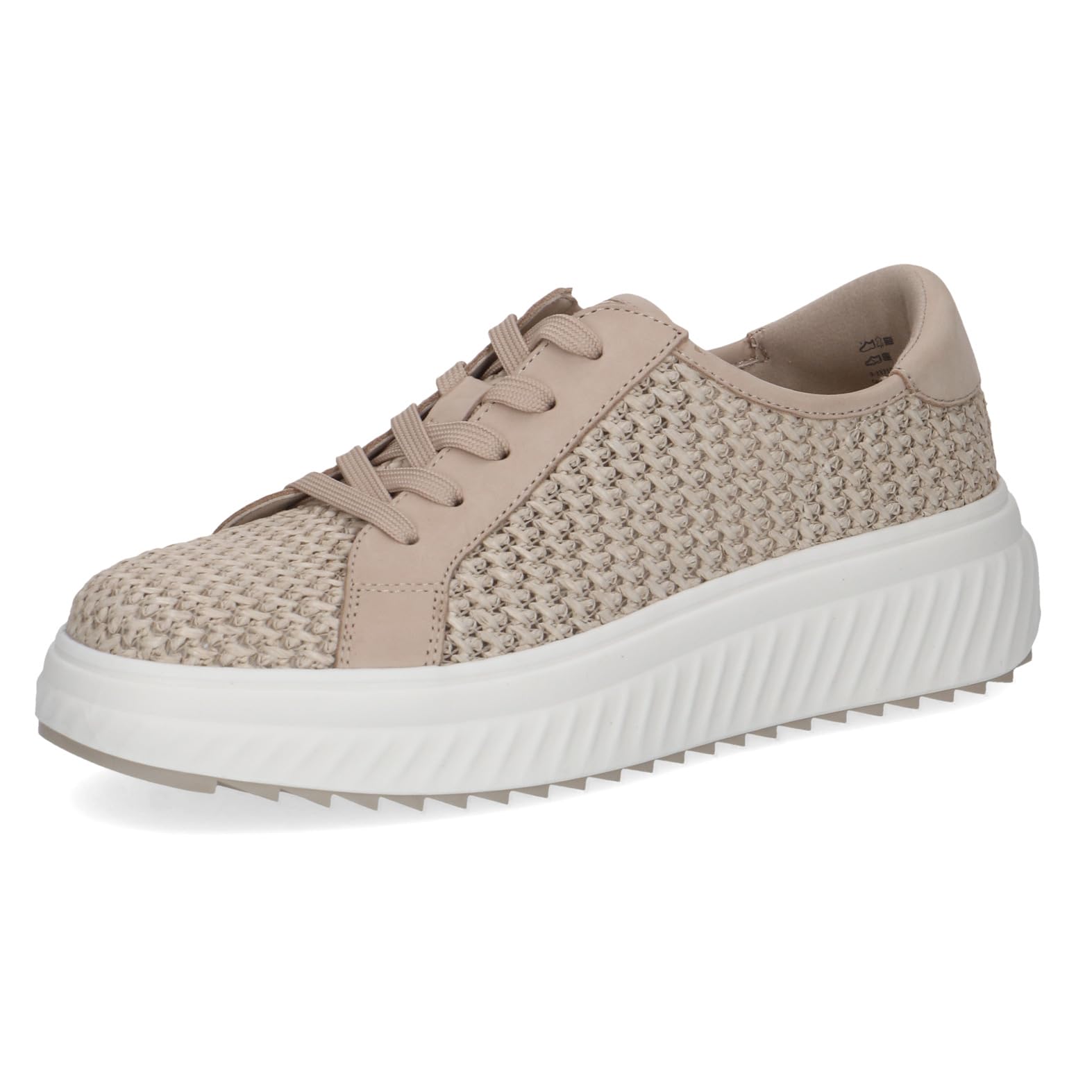 CAPRICE women's flat sneakers, Beige (BEIGE COMB), 8 UK