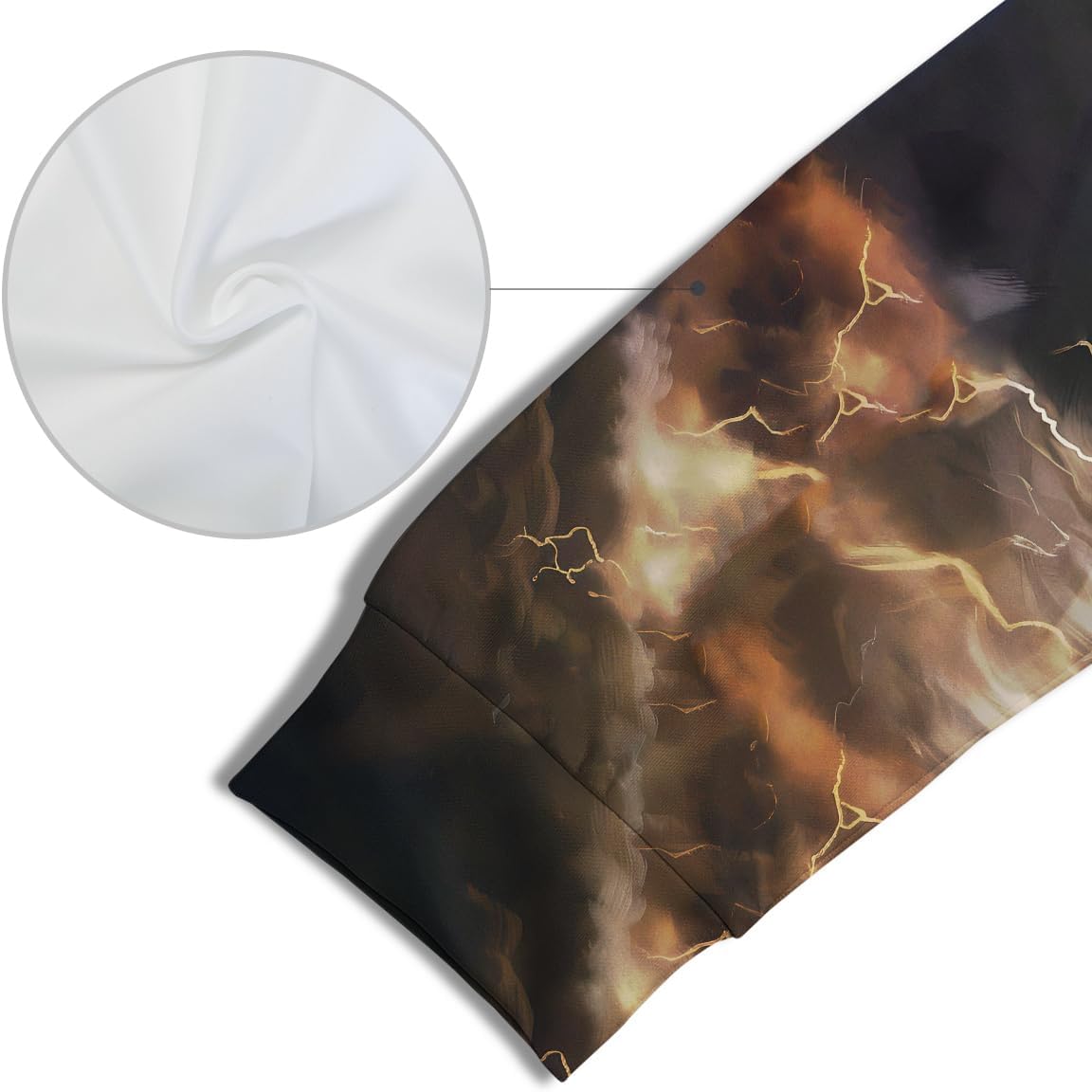 Men Brilliant Starlight Thunderbolt 3D Horse Printing Hoodies Aurora Animal Graphic Hooded Sweatshirts - Image 5