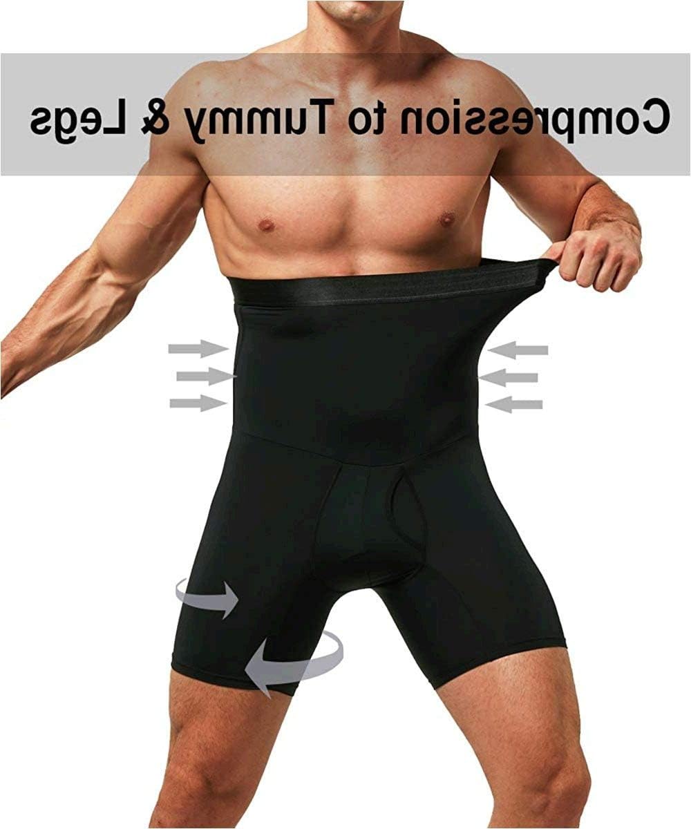 Men Tummy Control Shorts High Waist Slimming Shapewear Body Shaper Leg Underwear Briefs