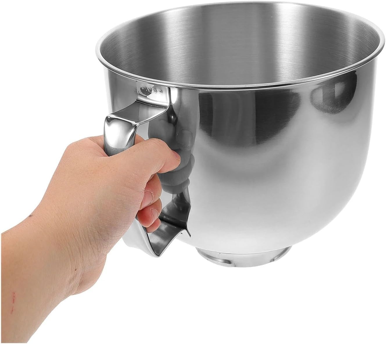 Mixing Bowl 3.6L, Deepening Bowl, Stainless Steel Bowl, Baking Bowl, Egg Whisking Bowl, Dough Ball Bowl, Vertical Mixing Kitchen Bowl, Kitchen Tools Mixing Bowls with Handles