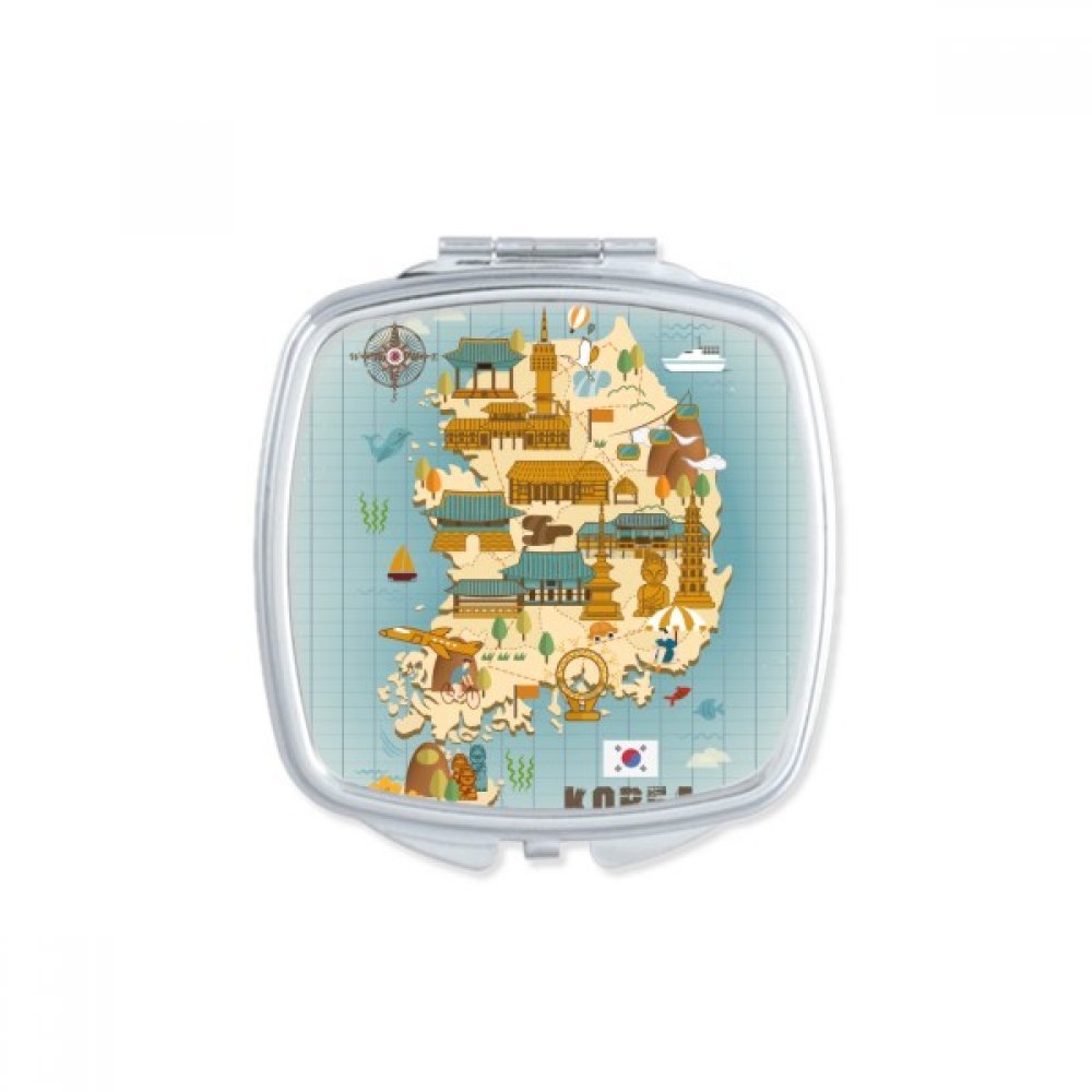 Miroir portable à la main Corée petit miroir de poche mignon maquillage