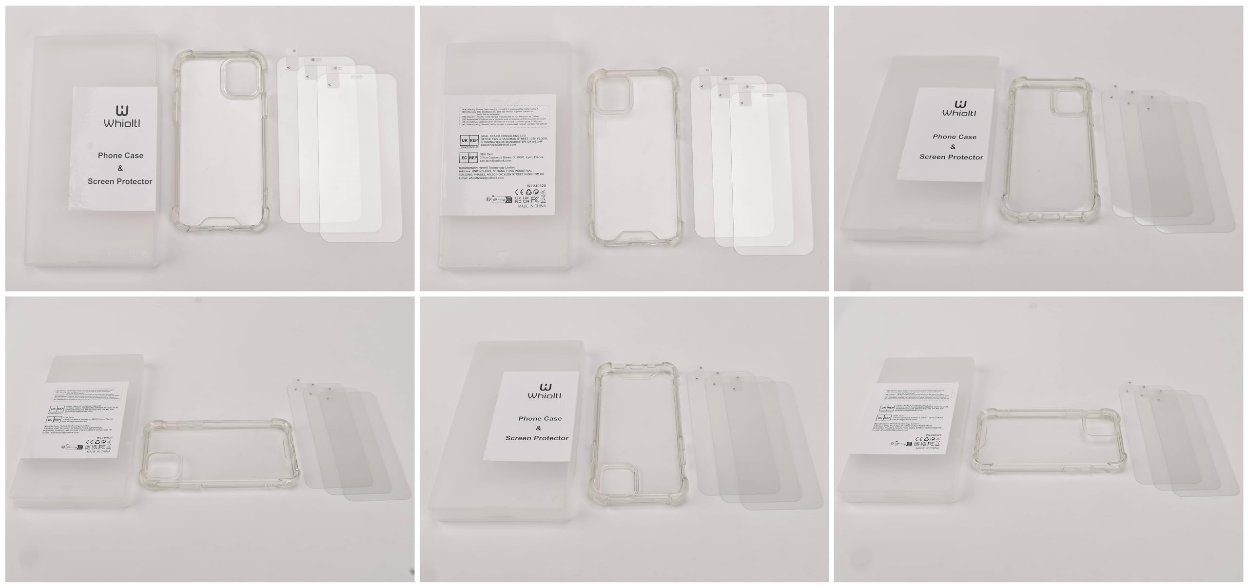 Coque Transparente Pour IPhone X/XS Avec 3 Verres Trempés - TPU Souple Anti-choc - Anti-jaunissement