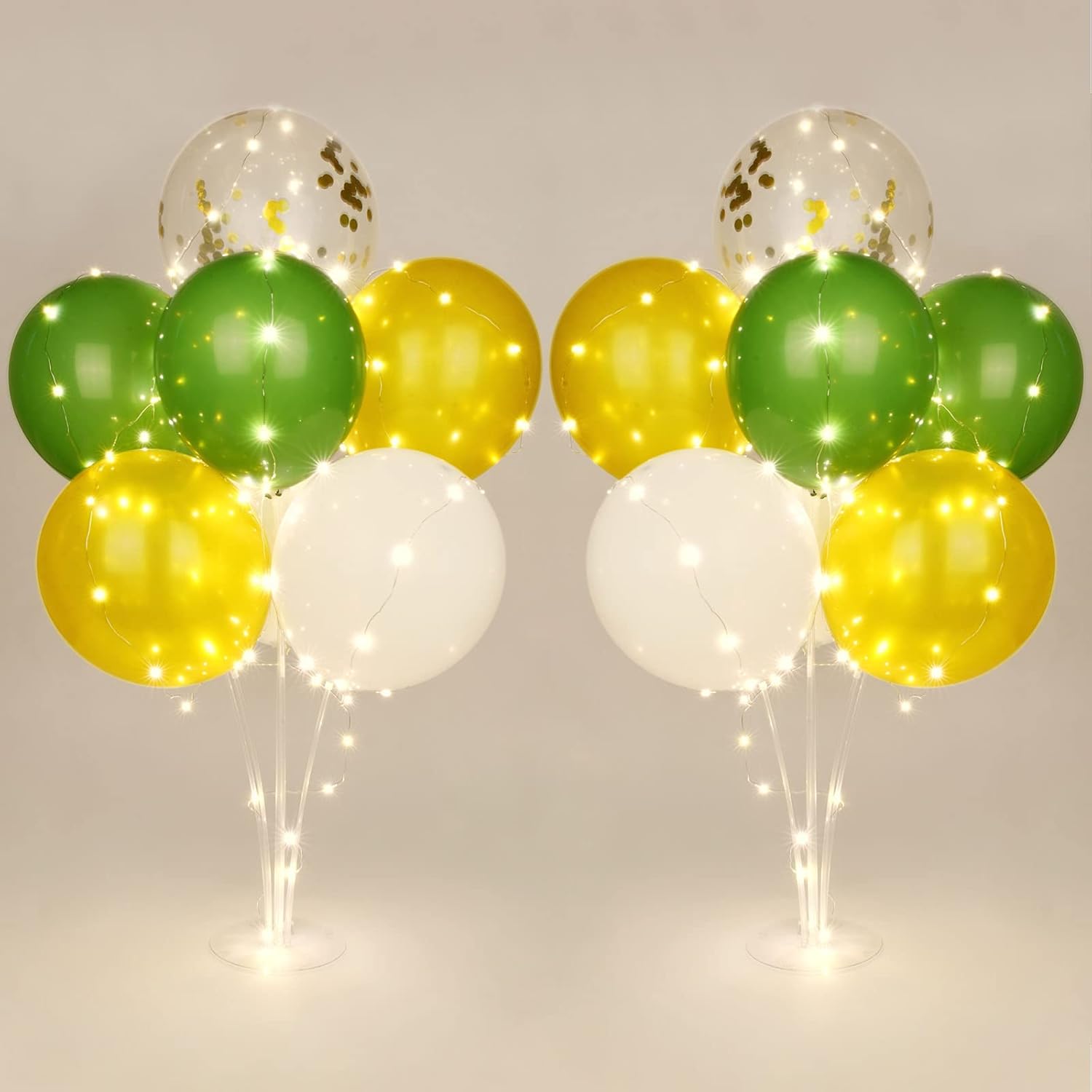 Ainiv 2 Set Table Balloon Stand Kit with Lights, Balloon Centerpieces for Tables