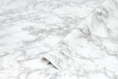 d-c-fix vinilo adhesivo muebles Mármol Cortes Silver mármol óptico autoadhesivo impermeable decorativo para cocina, armario, puerta, mesa papel pintado forrar rollo láminas 45 cm x 2 m