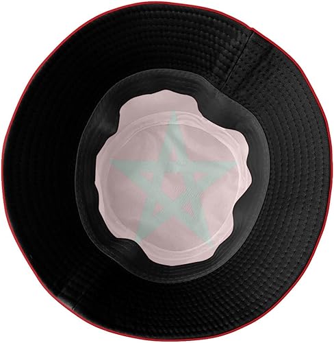 Vista 110 de KiuLoam Sombreros de pescador unisex con bandera, sombreros de pescador plegables para exteriores, verano, viajes, senderismo, playa, gorras