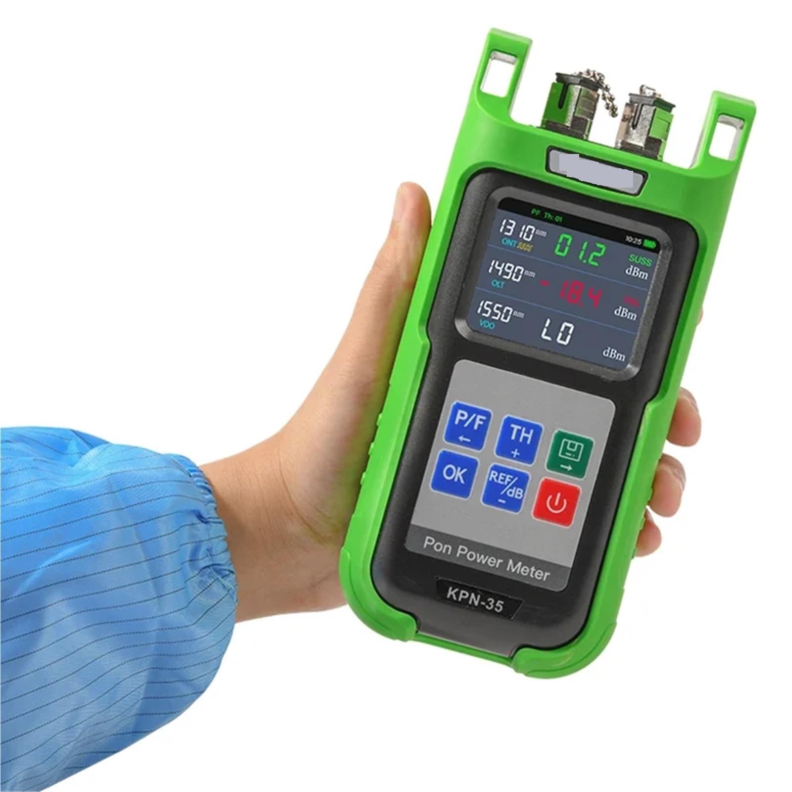 OTDR, Medidor de potencia óptica PON KPN-35 Komshine, resolución de 0,1 dB, 1490 nm, 1550 nm y 1310 nm, for pruebas de redes PON,Antiinterferencias(KPN-35 UPC)