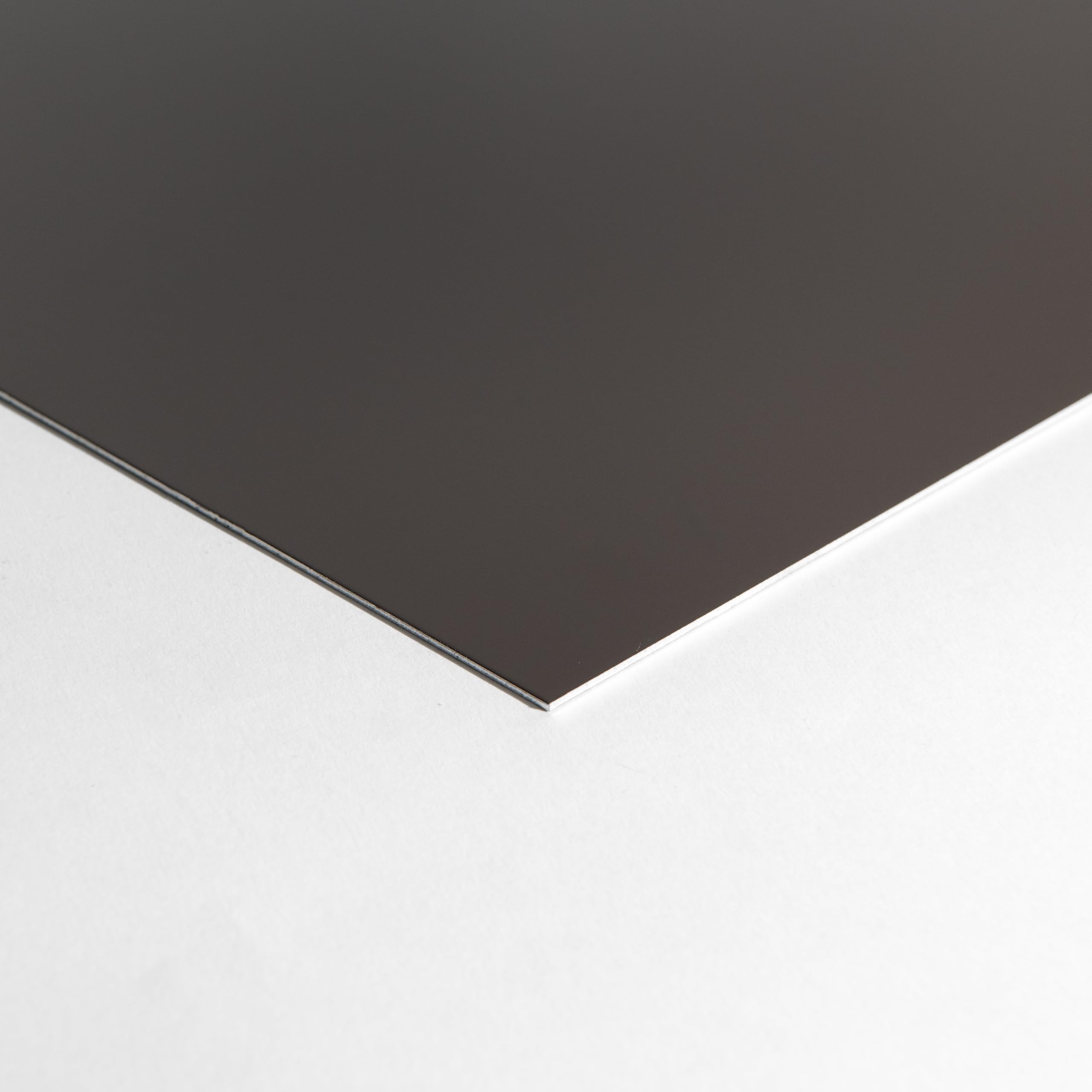 Lot de 5 Cornières d'angle Alu Marron Foncé RAL 1247- épaisseur 1 mm - Longueur 150 cm x (3 cm x 3 cm, Couleur extérieur)