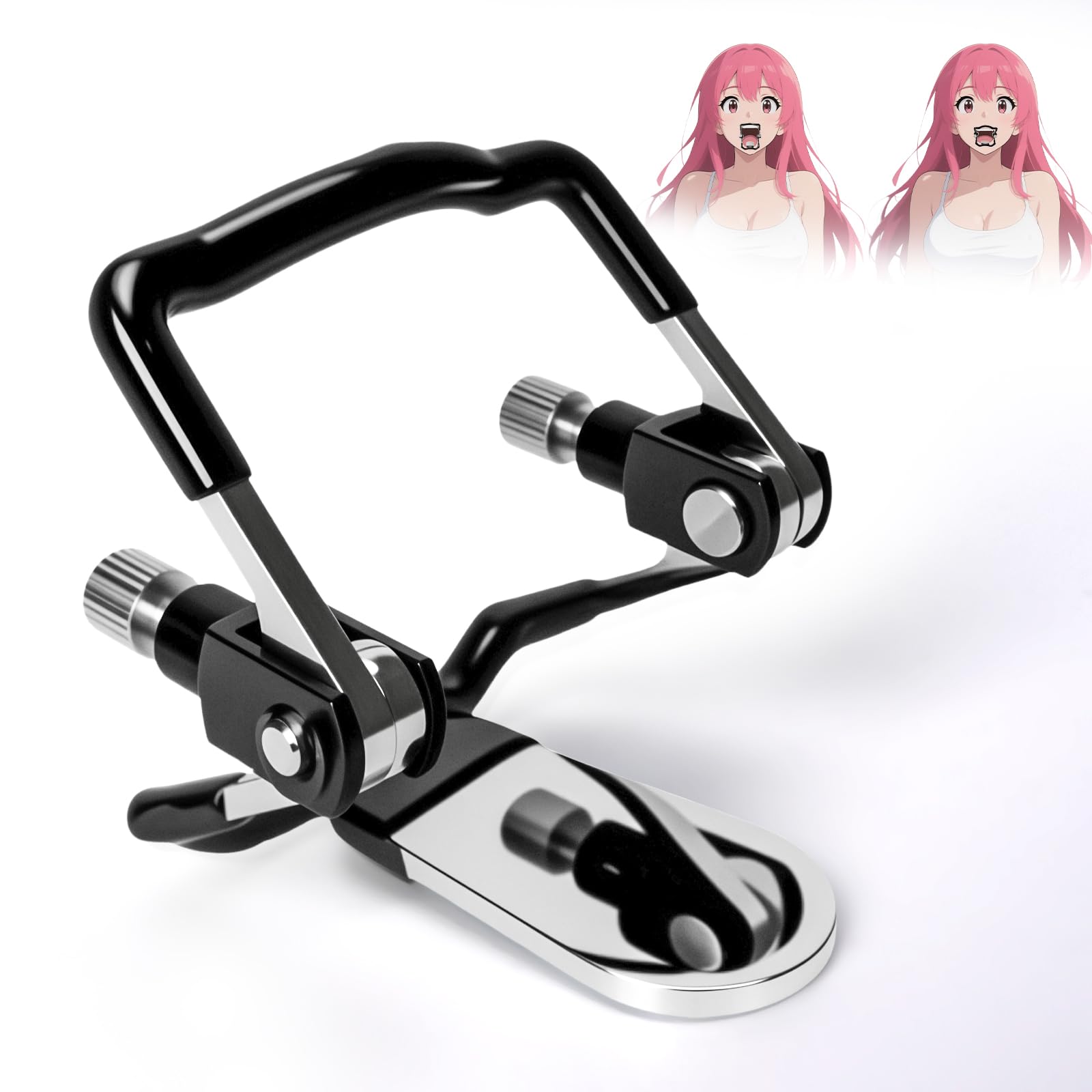 Verstellbarer Edelstahl-Mundspreizer Knebel Mouth Gag BDSM Extrem Sklavin Spielzeug Hart Ballknebel Sex Spielzeug für die Paare Sex Mundknebel Knebel Mund Groß für Frau Männer Ballgag SM Sex Toys
