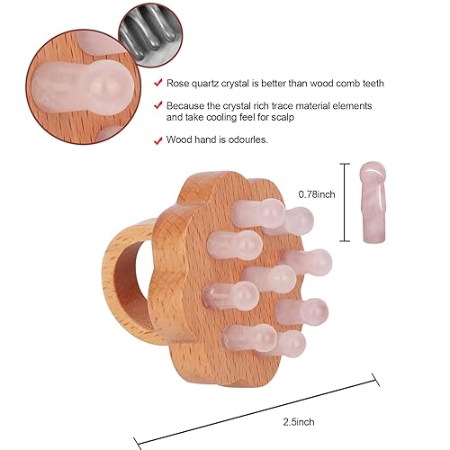 Miniatura 3 de Peine de masaje para el cuero cabelludo, cepillo para el cabello para el crecimiento del cabello y masaje, alivia los dolores de cabeza