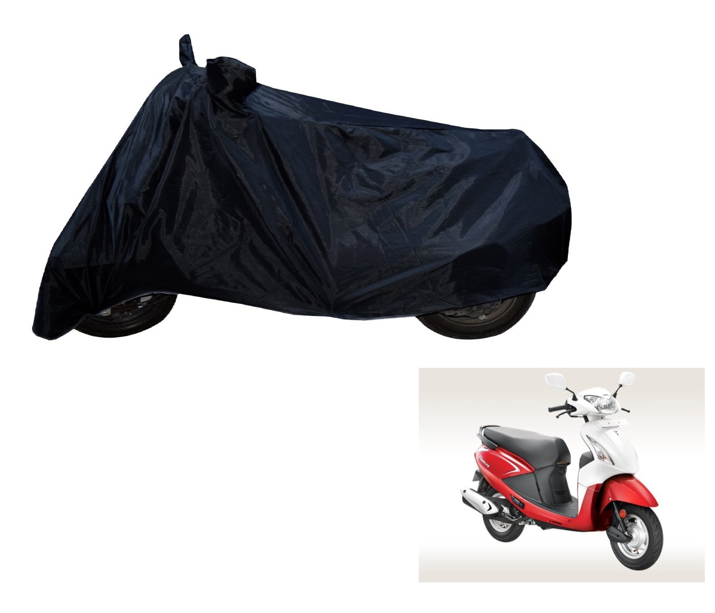 Auto Hub 100% Waterproof Black Bike Body Cover for Hero Pleasure (B0786JZMJM) Amazon Price History, Amazon Price Tracker