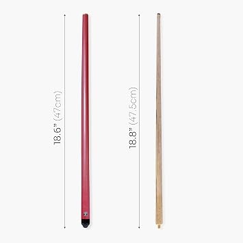 JET JUNIOR 36 inch 2 Piece Centre Joint Kids Ash Snooker Pool Cue - 10mm Tip