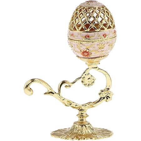 Amazon Co Jp インペリアル イースターエッグデザイン ジュエリーボックス ロマノフ王朝 秘宝 パーティー 装飾品 誕生日 プレゼント ホーム キッチン