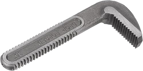 Miniatura 8 de HARFINGTON Mordaza de gancho para llave de tubería de 12 pulgadas, mordazas de repuesto de acero al carbono para llave ajustable de 12 pulgadas