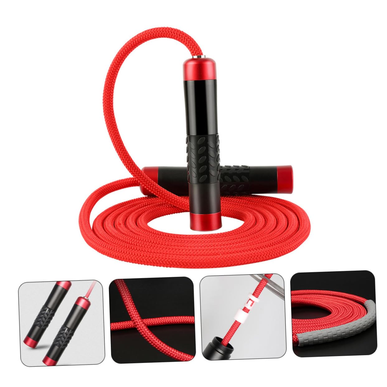 TOYANDONA Cuerda para Saltar Pesas de Herramienta de Entrenamiento de Fitness para Gimnasio Suministros de Ejercicio para Mejorar la Condición Física