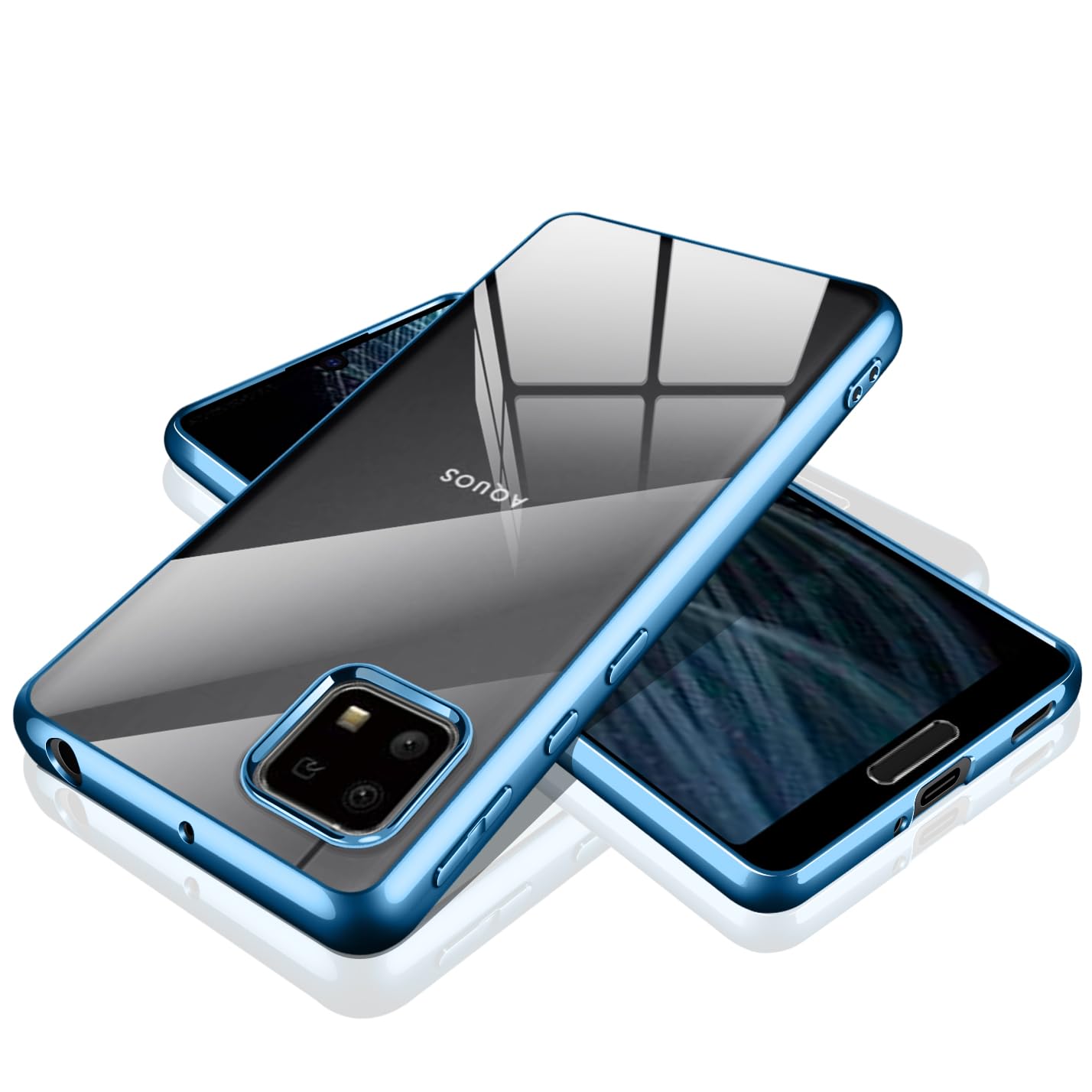 AQUOS - AQUOS sense4 lite 透明カバー付き AQUOS sense4 ケース SH-41A lite スマホケース カバー スーパー