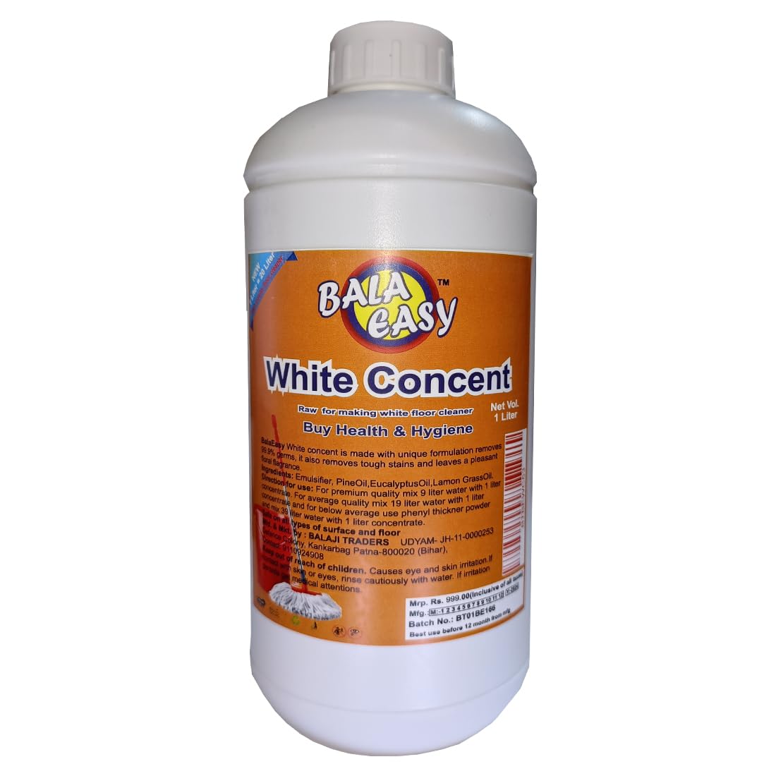 Bala Easy White Phenyl Concentrate 950ml makes 30-35 litre of white phenyl (B0D6CC1P2J) Amazon Price History, Amazon Price Tracker