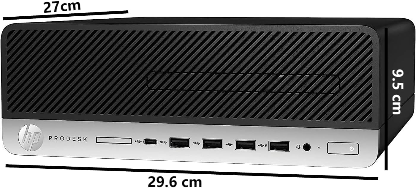 HP ProDesk 600 G5 SFF Desktop Computer PC, Intel Core i3-8100, 8GB