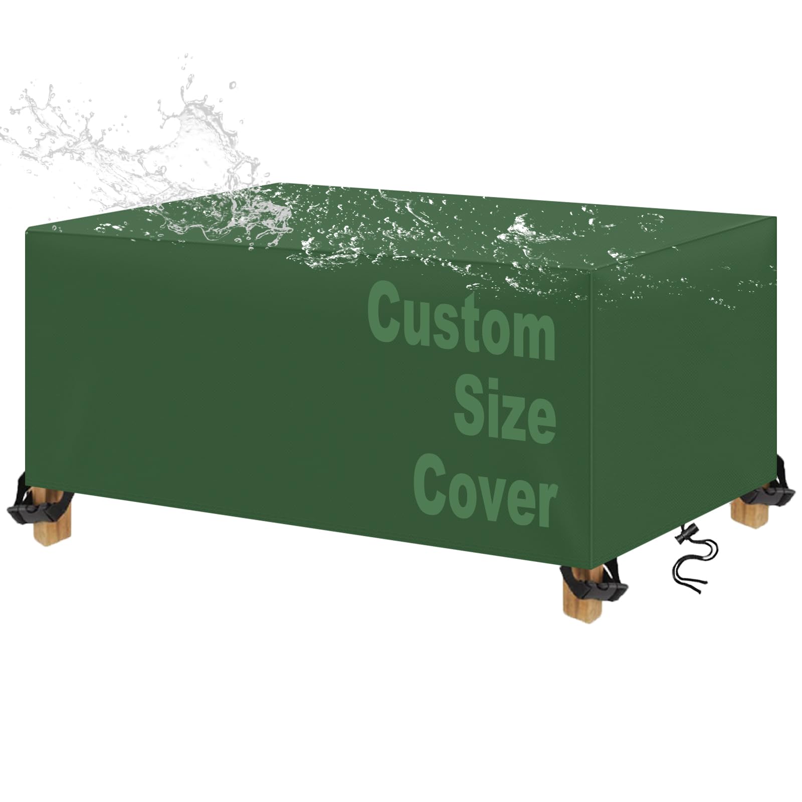 Custom Garden Furniture Covers Waterproof, Outdoor Table Covers, Garden Table 420D Heavy Duty Anti-Tear Oxford fabric Windproof, Anti-UV, for Chair and Table