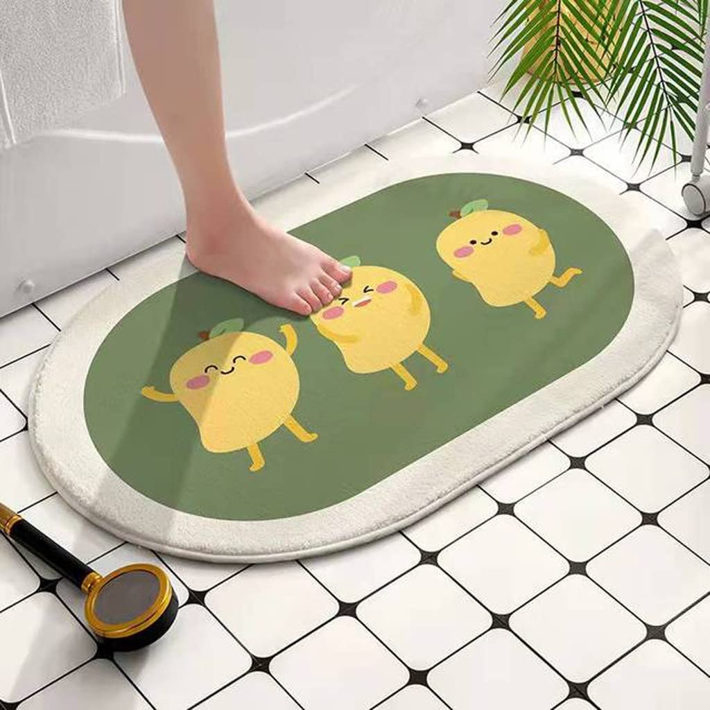 Badematte, Heimteppich für Wohnzimmer, Eingang, Fußmatte, Tür, Schlafzimmer, WC, Badezimmer, Flur, rutschfeste Fußpolster (Farbe: H, Größe: 50 cm x 120 cm)