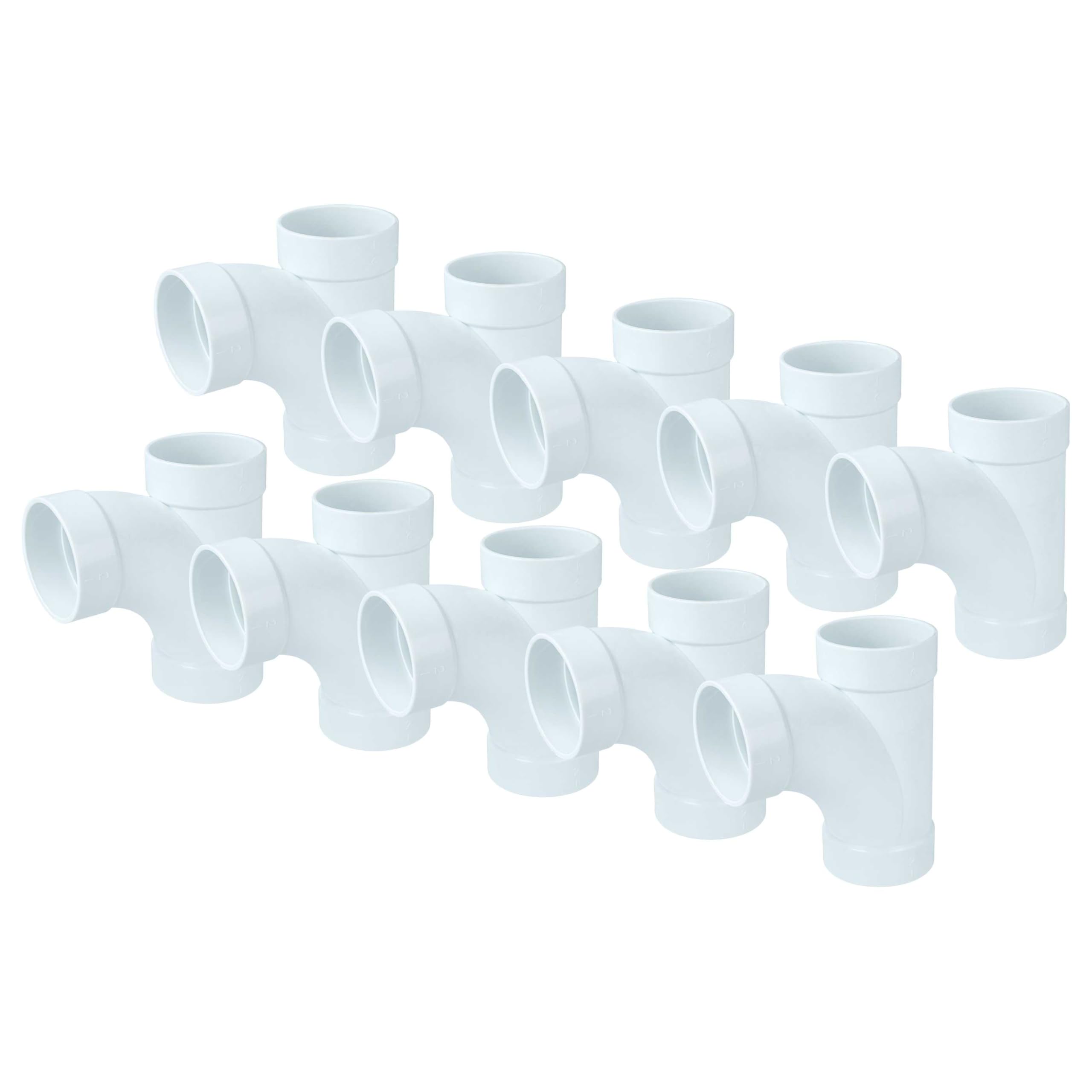 vhbw 10x Ducting Pipe Splitter T-Piece, Inside/Inside/Inside, Diameter 50.8mm - Central Vacuum Cleaners