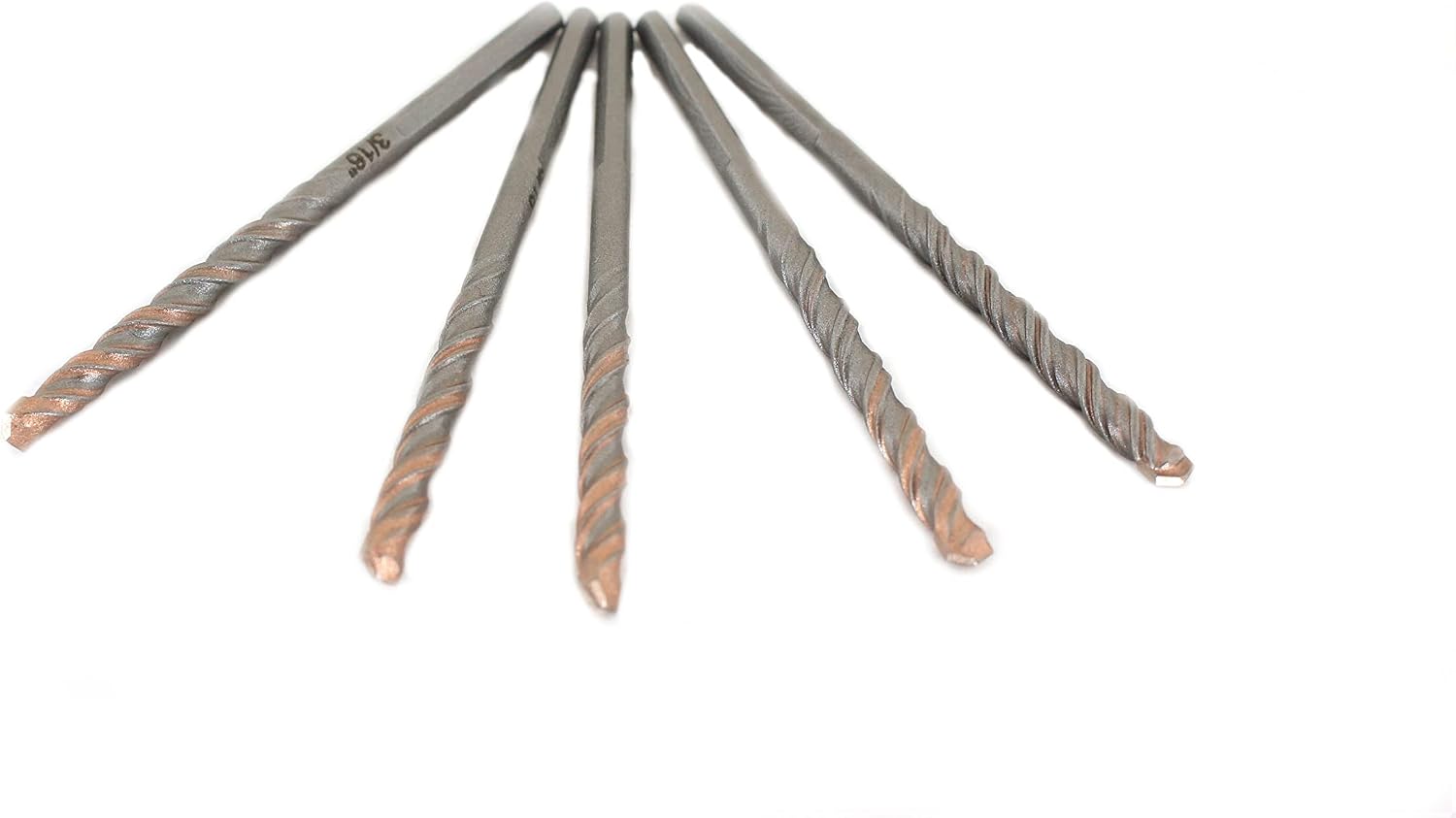 TMAX 5 pc Premium Percussion Masonry Drill Bit 3/16 x 3-3/8 Inch
