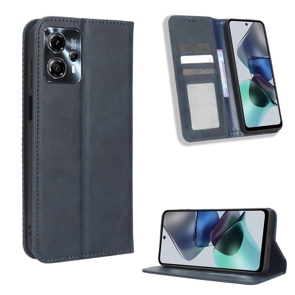 Funda Tipo Libro Para Motorola Moto G85 5G - Cuero PU, Con Ranuras Para Tarjetas, Soporte Plegable Y Cierre Magnético