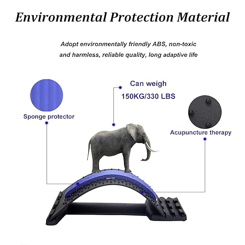 Miniatura 6 de Dispositivo de estiramiento de espalda, estirador de espalda baja YoofZLer para cama, silla y automóvil, masajeador de apoyo para aliviar el dolor
