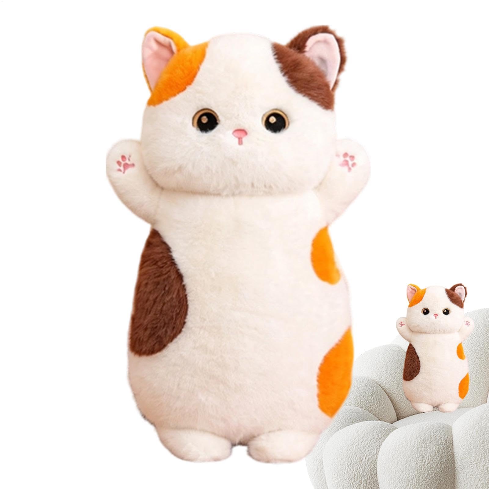 Almohada De Gato De Peluche Para Dormir Juguete De Peluche Suave De 65 cm | Almohada Corporal Larga De Gato Para Niños Niñas Adultos Hogar Sofá Cama Salón Dormitorio Decoración Cumpleaños