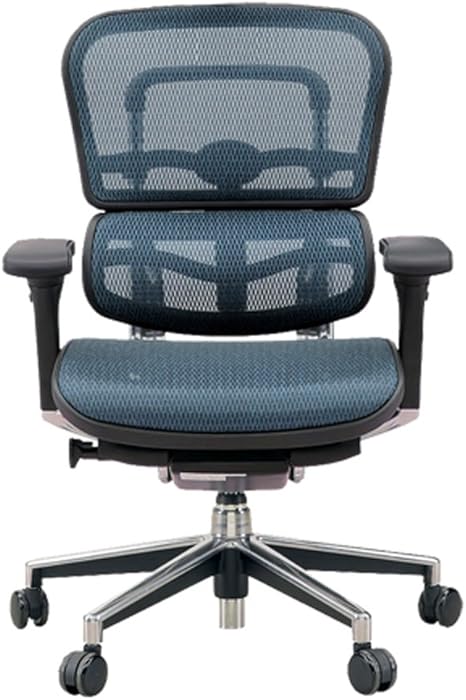 ご注意ください エルゴヒューマン ベーシック オフィスチェア ブルー