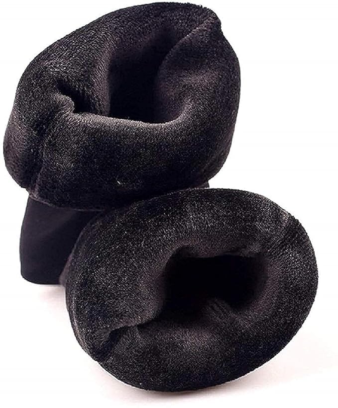 Balasundri Ankle Socks Combo Set Velvet Colorful Socks Trendy Stylish Winter Socks Soft & Cozy Thumb Thermal Wool Socks for Girls & Women (IN, Alpha, Free Size, 2, Black) 2