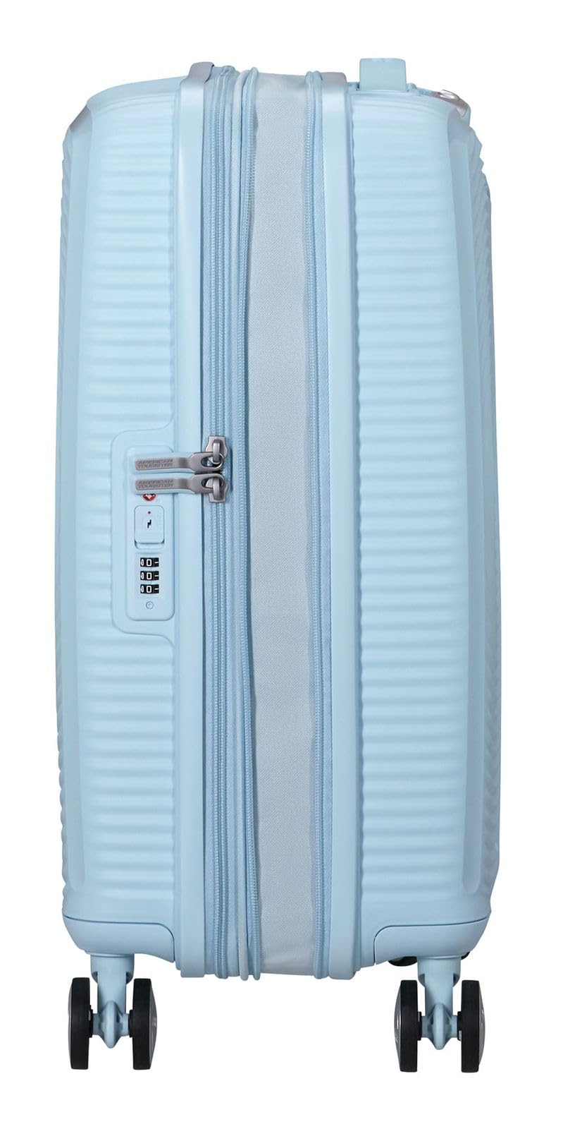 American Tourister Soundbox Spinner 55/20 TSA EXP Trolley Pastel Blue