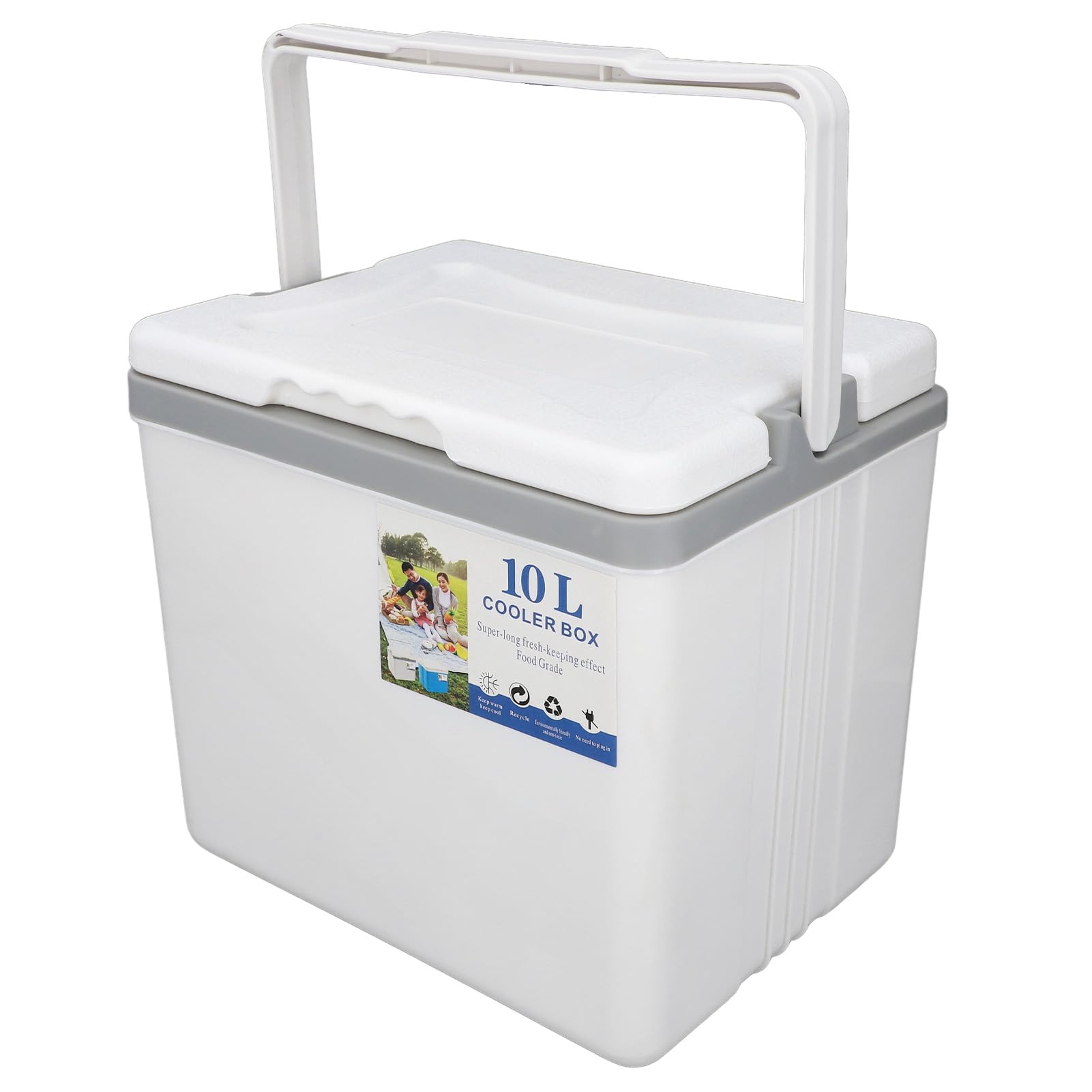 SEAFRONT 10L Izolowany Box Chłodzący, Przenośny Uchwyt