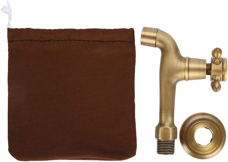 Zerodis G1/2 Fali Vintage Sárgaréz Csaptelep Konyhai Mosogatóhoz Felmosómedencéhez Bronz Színű Hosszú Kifolyóval