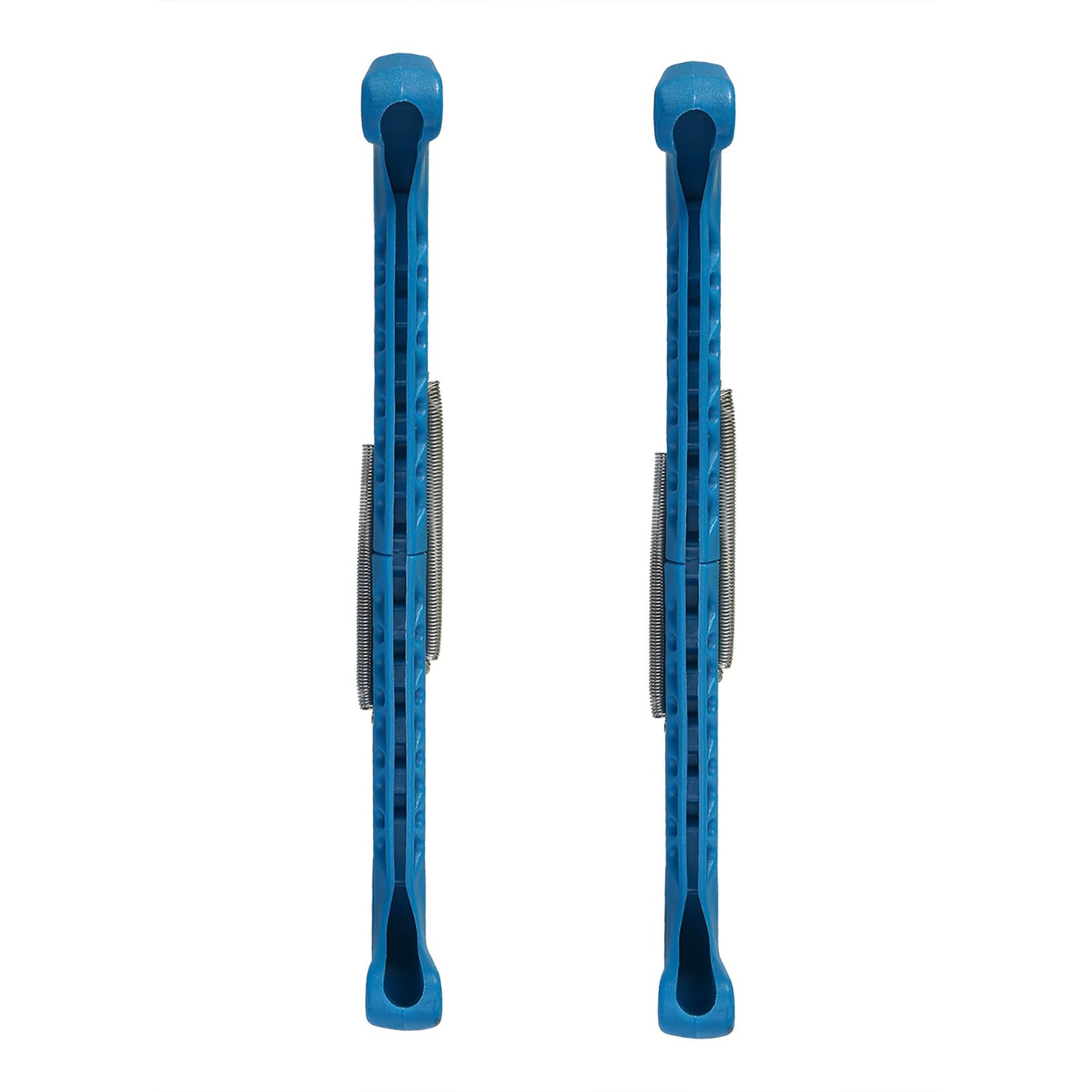 7 Plastic Plastic Plastic Colors Plastic Hockey Skate Pads with Metal Spring to Protect Ice Skating Blades From Termassements for Hockey Pads or Artistic Pads (White) (Red #02) (Yellow) (Green) (Blue)